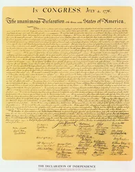 Unabhängigkeitserklärung der 13 Vereinigten Staaten von Amerika von 1776, 1823